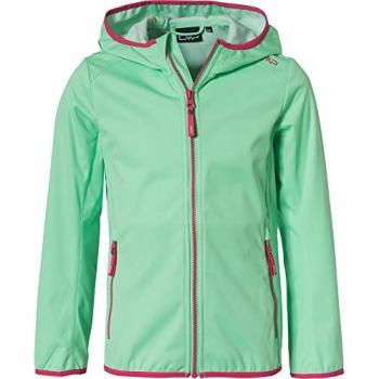 Chaqueta Softshell Infantil CMP con Capucha Fija Verde 152
