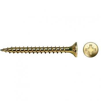 Celo 9B310Vlox - Tornillo para Madera Velox Rosca Completa Cabeza Avellanada Impronta Pz Diámetro 3X10 Mm, Bicromatado, 1000 Unidades