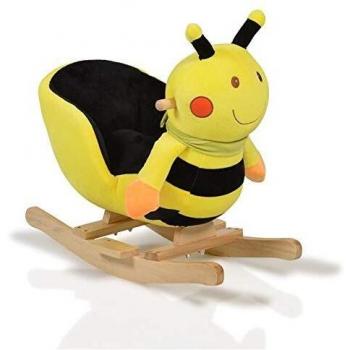 Felpa mecedora abeja WJ635 función de madera de 12 meses