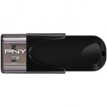 PNY FD8GBATT4-EF - Memoria USB 2.0 de 8 GB, color negro