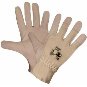 Guantes protección en el trabajo Palma Piel Cabra , dorso algodón