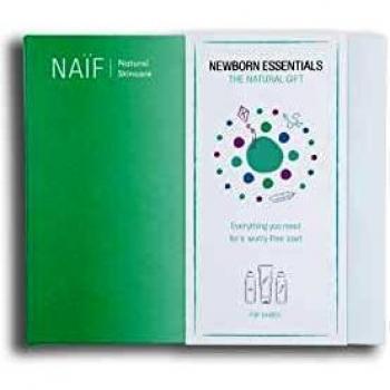 Naïf - Cofre Kit Recién Nacido (Aceite de Baño, Crema para Pañales, Aceite de Bebé), 500 G