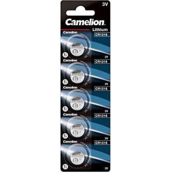 Camelion CR1216 3 V Ion-Litio de botón (5 Unidades