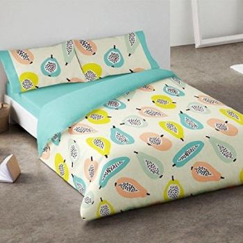 Burrito Blanco - Juego de Funda nórdica 405 para cama 135x190/200 cm, color azul