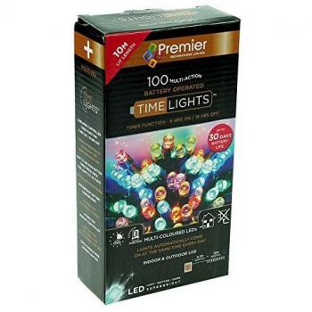 Premier Decorations - Luces navideñas de LED para Interiores y Exteriores, con Temporizador