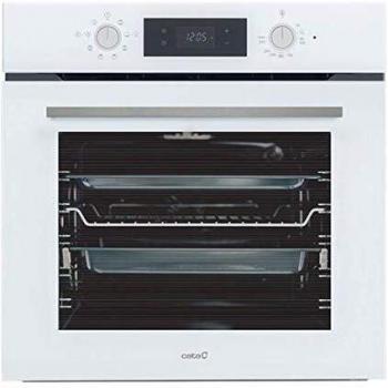 Cata | Horno Multifunción | Modelo MDS 7208 WH | Ancho de 60cm | Capacidad de 72 Litros | 8 Funciones | Sistema de Limpieza AquaSmart | Acabado en Cristal Blanco