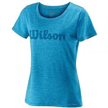 Wilson W UWII Script Tech tee - Camiseta, Mujer, Azul