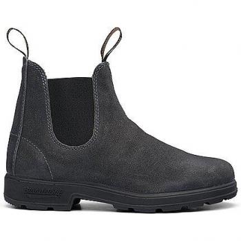 Blundstone Unisex #1910 Steel Grey Suede Chelsea Boot - Size UK 8.5 / Blundstone Men's 1910 Chelsea Boot Round Toe Grey 9.5 D(M) US