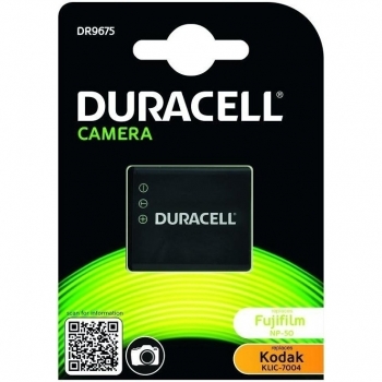 Duracell DR9675 - Batería de Litio-Ion para Cámara Digital, 3.7 V, 700 mAh, Compatible con Kodak KLIC-7004 y Fujifilm NP-50