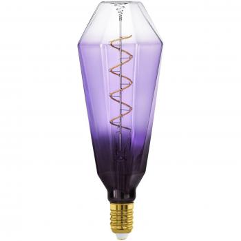Bombilla LED E27 4W T100 1.800K Filamento Púrpura Dimmable