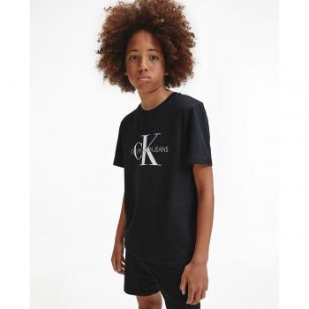Camiseta de niño Calvin Klein en negro con print