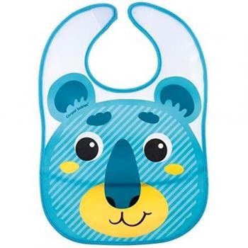 Canpol Babies - Babero Impermeable con Bolsillo y Diseño de Koala en Azul
