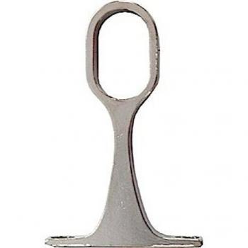 SOPORTE BARRA ARMARIO CENTRAL OVALADO MICEL 25X15MM LATON 73252