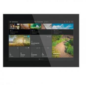 Busch Jaeger SmartTouch 10 Touchscreen Control Panel - Black/Stainless Steel