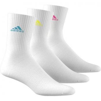 Calcetines de fitness adidas C SPW CRW 3P - Blanco/Cialuc/Limluc (modelo IK0352)