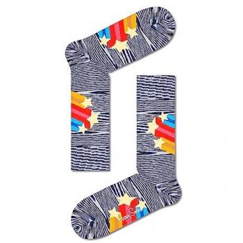 Calcetines Estampados de Estrellas Fugaces Happy Socks - Talla 36-40 y 41-46