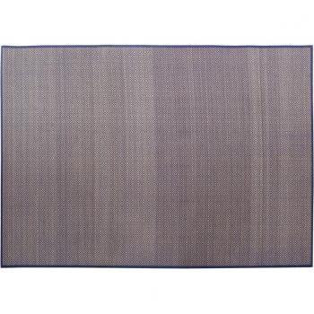 Alfombra DKD Home Decor Bambú Mediterráneo Azul Geométrico (200 x 290 x 0.5 cm)