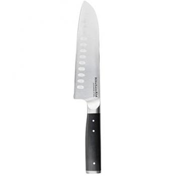 Cuchillo Santoku Gourmet KitchenAid 18cm de Acero Japonés de Alto Carbono, Muy Afilado