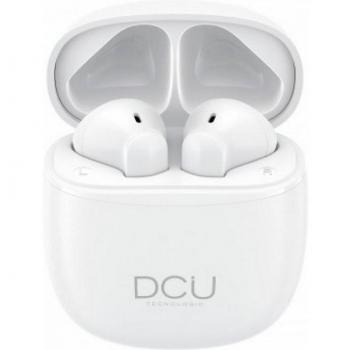 Auriculares DCU Mini Mate TWS Bluetooth 5.1 con Estuche de Carga, Color Blanco