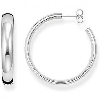 Pendientes de aro Chunky medianos en plata esterlina Thomas Sabo