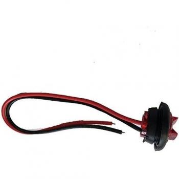 NAT 10pcs 3LEDs 12 V 24 V 3/4 de pulgada Mini redonda LED Remolque Camión Side Marker Light Lámpara de despacho con ojal