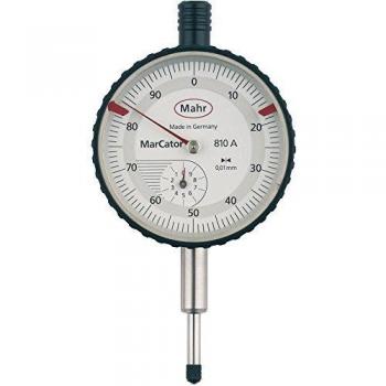 Reloj Comparador MarCator 810 A 0-10 mm con Lectura de 0,01 mm sin Protección contra Golpes MAHR