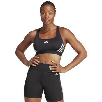 Sujetador Deportivo Adidas Essentials Powerreact Mid Support 3 Bandas Negro XL Mujer