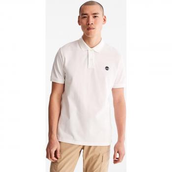 Timberland Basic Logo Polo Shirt - White - Male - Size: S