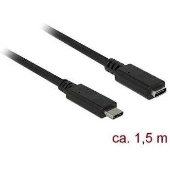 DeLOCK 85534 USB cable 1.5 m 3.2 Gen 1 USB C Black