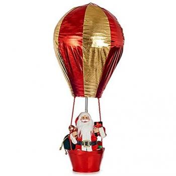 Figura Decorativa Globo Papá Noel 64 x 150 x 64 cm Rojo Dorado Plástico
