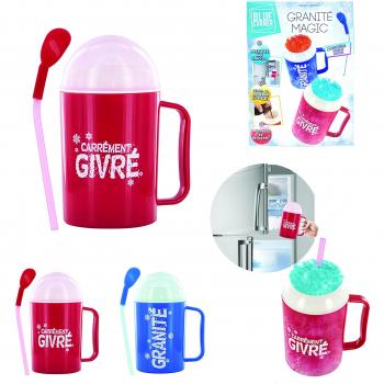Saveur & dégustation Slushy Magic Incluye Hacer un Peluche eléctrica de Lata de Bebida Paja Cuchara Taza 330 ML