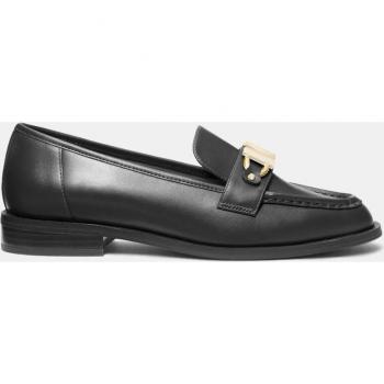 Michael Kors Tiegan Loafers - Black Leather, Women's Black, Size 6 UK / Size 9 US