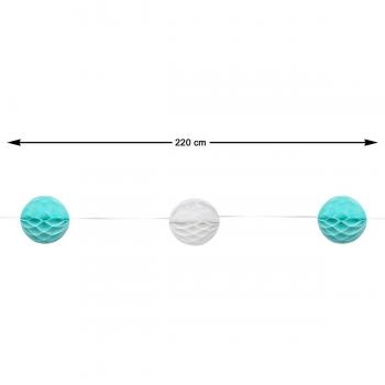 Guirnalda de decoración celeste 220 cm BB Carnival