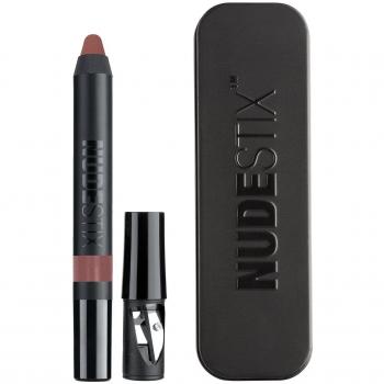 Nudestix Intense Matte Lip + Cheek Pencil Entice, 2.8 g, lápiz 2 en 1 para labios y mejillas de acabado mate intenso