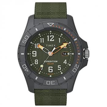 Timex Men's Expedition North Freedive Ocean Watch - Green Fabric, 5 ATM Water Resistant