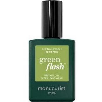Manucurist Green Flash Vernis Petit Pois 15ml - Laca de uñas, secado instantáneo, extra larga duración