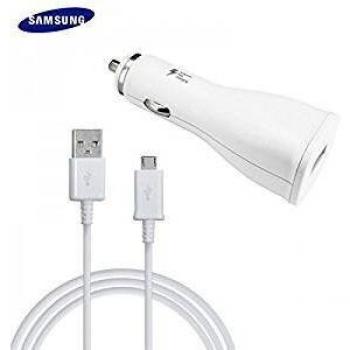 Samsung Modular coche cargador rápido Cable de carga EP de ln915 Micro-USB - Color Blanco - 11 - 30 V - 2 A - para teléfonos móviles compatible con Micro USB puerto de carga
