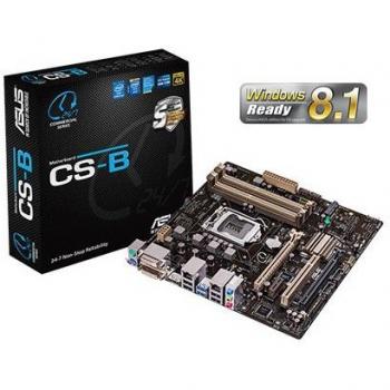 Asus CS-B Placa base (Socket 1150, Micro ATX, 4x DDR3, PC-1600, USB 3.0, SATA3)
