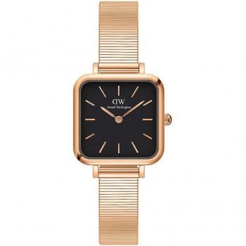 Reloj Daniel Wellington Quadro Studio 22 X 22 Rose Gold Black Dial DW00100518