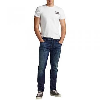 Jeans Pepe Jeans Stanley para hombre, corte regular, color azul oscuro, talla 33W / 34L