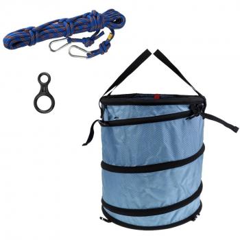MagiDeal Conjunto Bolsa para Cuerdas + 10m Cuerda + 35KN Figura 8 Rappel Descensor