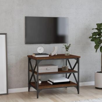 Mueble para TV de madera contrachapada 60x40x50 cm en color Negro, Roble Sonoma y Roble ahumado - Mesa de sofá, mesa de entrada para salón, consola de entrada, mueble recibidor y