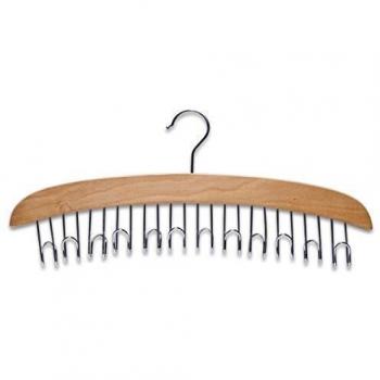 Zeller 17116 Percha para Cinturones, Madera, Marrón, 43x5.5x18 cm
