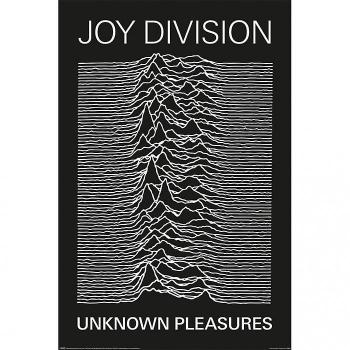 Cartel Joy Division Unknown Pleasures 91.5cm x 61cm Negro/blanco