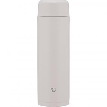 Botella de Agua Zojirushi Mahobin de Acero Inoxidable 350ml, Tipo Rosca, Apta para Lavavajillas, Sin Costuras, Gris Transparente