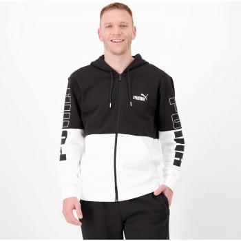 Sudadera con Capucha Hombre Puma Power Colorblock Negro