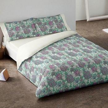 Burrito Blanco - Juego de Funda nórdica 406 para cama 90x190/200 cm, color verde