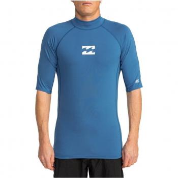 Licra de Surf Billabong Waves All Day para hombre, camiseta de manga corta azul Billabong Waves All Day tamaño M