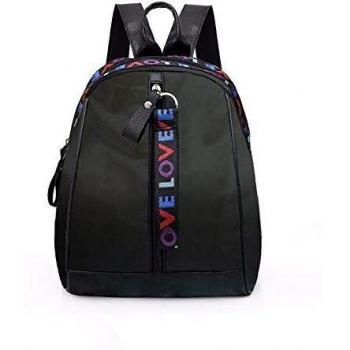 Bolsos Mochila de Mujeres Antirrobo Impermeable Nylon Pequeña Mochilas Negro Escolares Bolso Bandolera Casual para Mujer Monedero de Cuero de Viaje Tela Oxford de Bolsa de Hombro Escolar