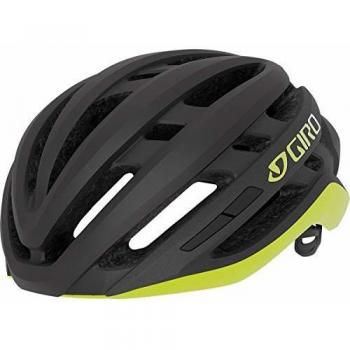 Giro Agilis MIPS Casco de Ciclismo Road, Negro Mate y Amarillo, Large